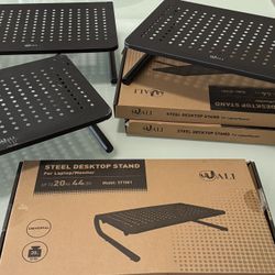 3 Steel Desktop Stand - For Laptop/Monitor