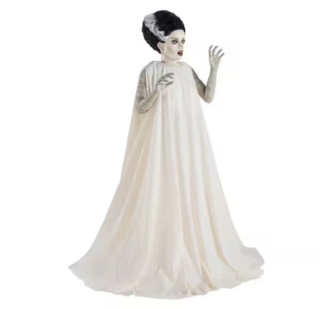 6Ft Animated LED Bride of Frankenstein Halloween Animatronic Servo Prop
