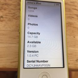 Apple ipod music player