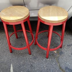 2 Bristow 26" Metal Backless Counter Stool, Finish Frame