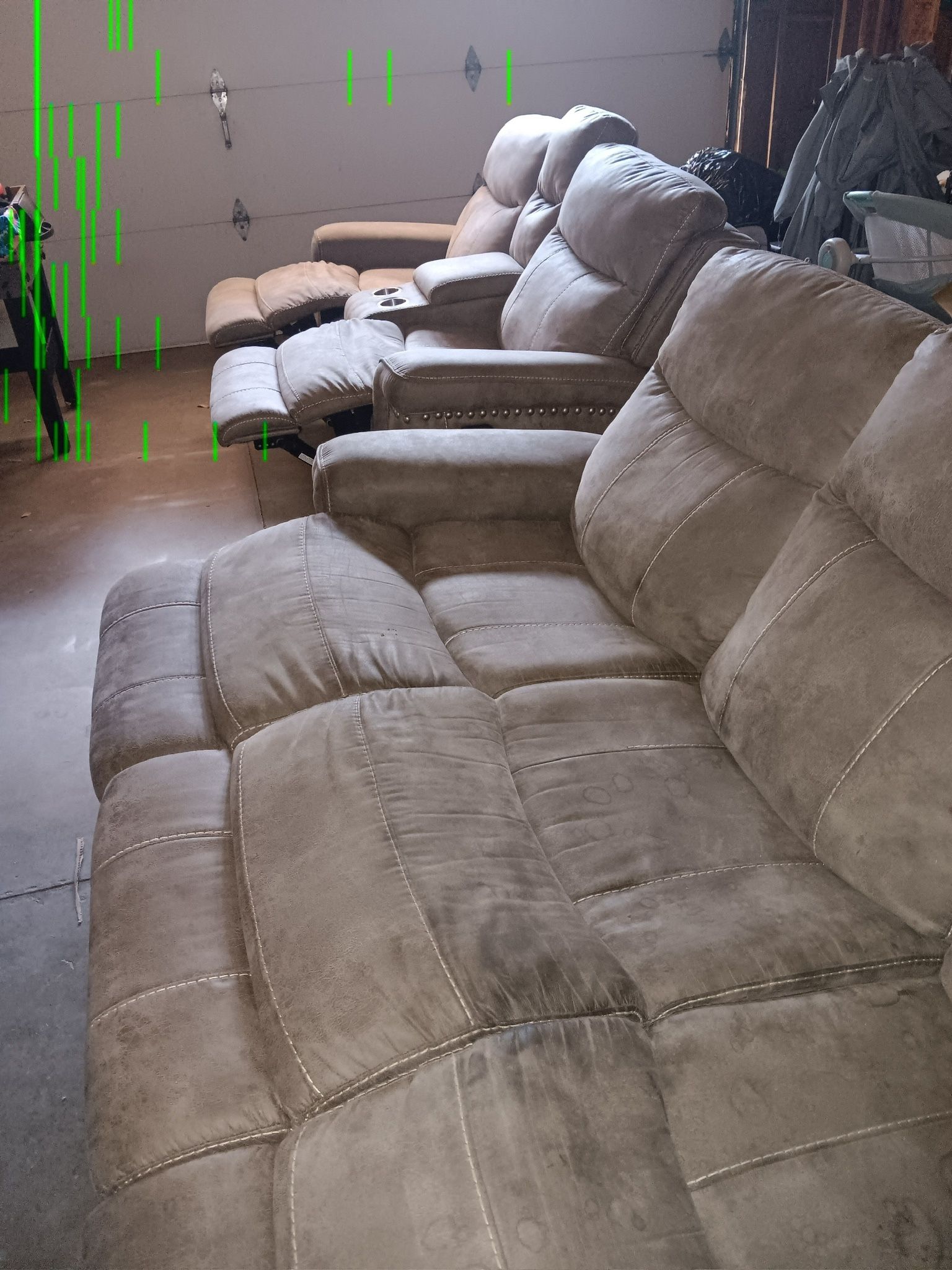 Jerome’s Recliners Big Couch And Love Seat 