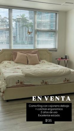 BED FRAME AND MATTRESS KING & QUEEN