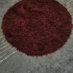 5' Round Vintage Rug