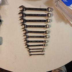 11 PC Matco USA Closed End Wrench Set