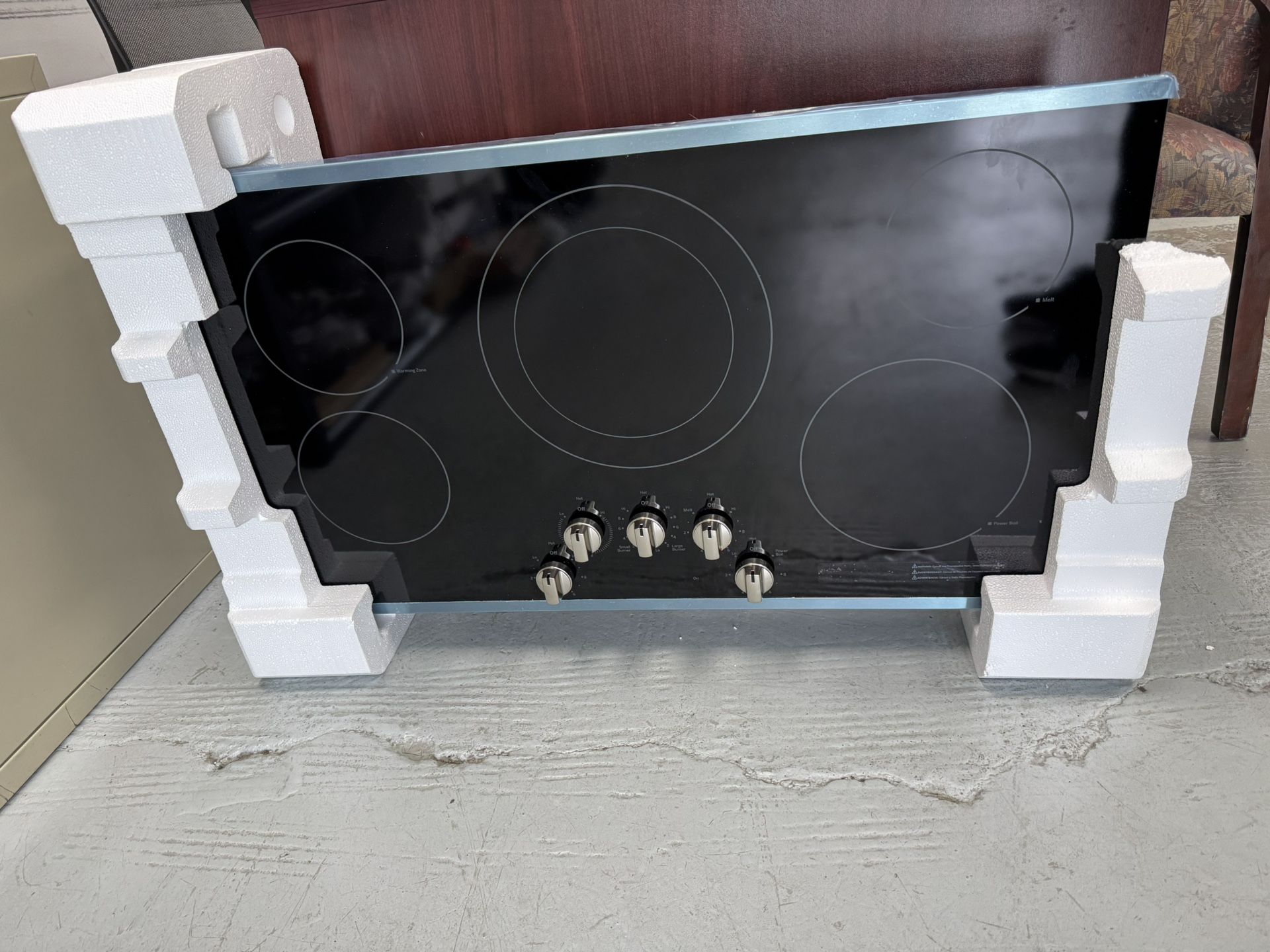 36 Inches Wide 5 Burners Electric Cooktop