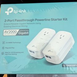 Power line Starter Kit 2-pack New In Box 