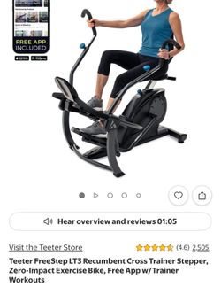 Recumbent Cross Trainer Stepper - As Is!