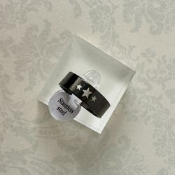 Stars Stainless Steel Ring, Size 9