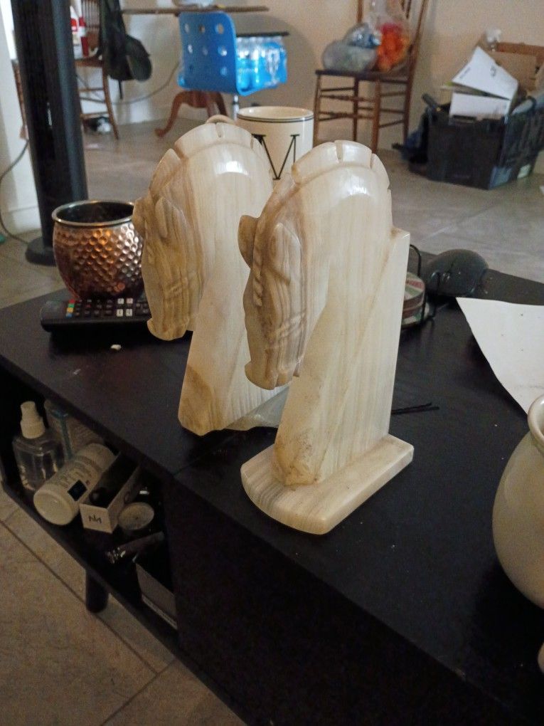 Marble? Trojan Horse Statues