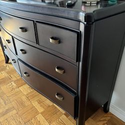 Dresser, chest of draw, night table, bed frame set