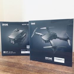 Two 5 ⭐️ Rated Foldable Myshle DRONES W/10 Shooting Tour Street Snap (Set Retails Over $600)