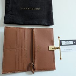 Strathberry Large Melville Street Wallet Chestnut