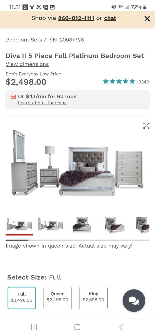 Diva Bob's Queen Bedroom Set With Storage Bench
