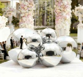 Inflatable mirror spheres (6 pack)