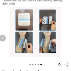 Adult waterproof tattoo aftercare dressing Transparent film dressing 50 Pre - Cut Sheets 2.4 x 2.7 inch Tattoo Cover Up Tape second skin care cover up