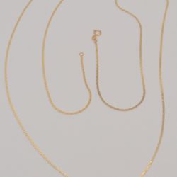14k Yellow Gold Fancy Flat Curved Link Chain Necklace 29.75 in 4.7 Gr 1.3 mm