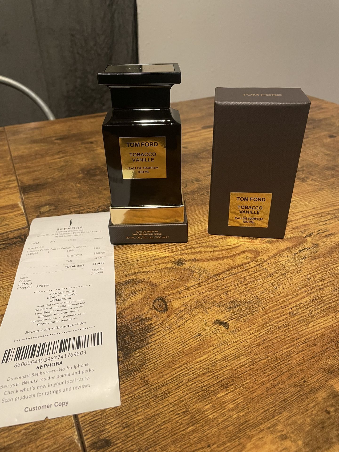 Tom Ford Tobacco Vanille Parfum Unisex Cologne 100ml *Price Negotiable*