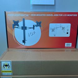 Dual monitor arms new in the box