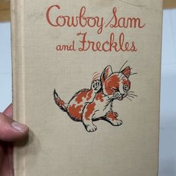 VTG Cowboy Sam And Freckles Edna Walker Chandler Children's Book 1960