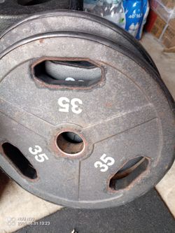 Steel weights $1.20 per pound, dumbbell, weight tree, bosu ball, doorway pullup bar