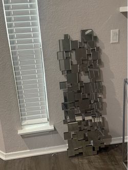 Modern Geometric 3D Block Wall Mirror