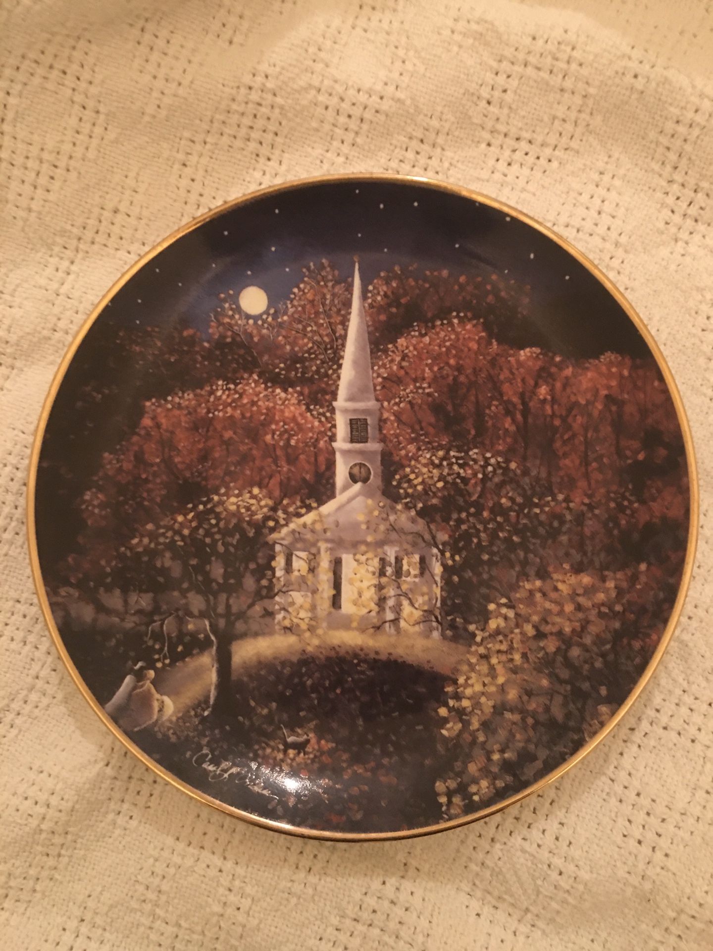 Franklin Mint, Chapel Visitors limited edition plate