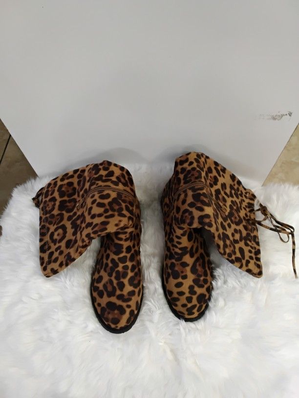 Leopard Kids Boots