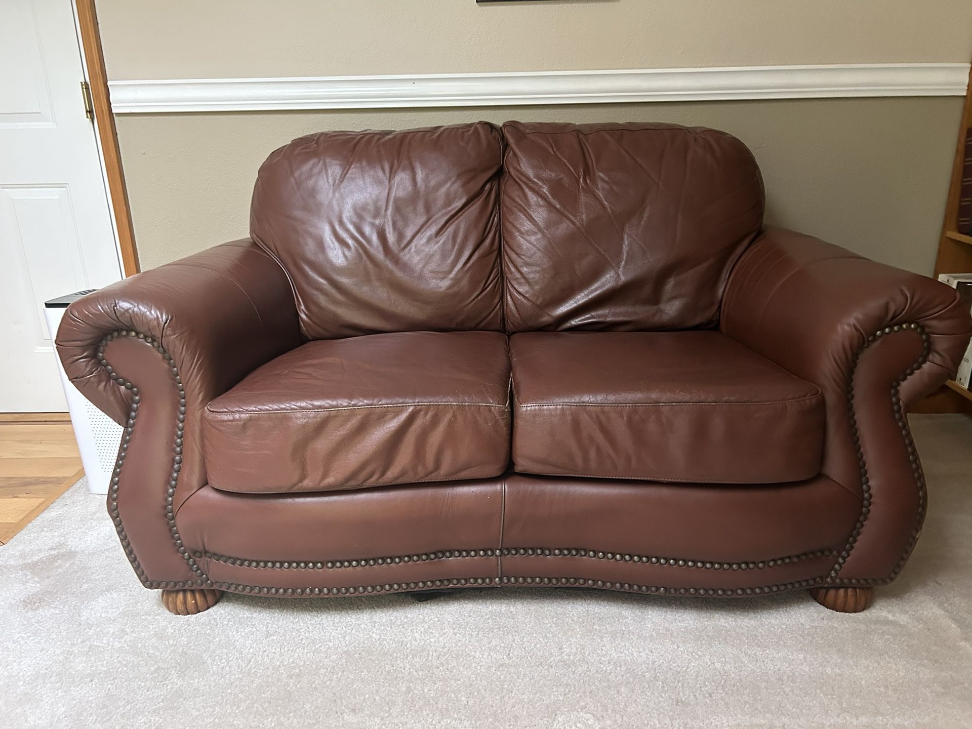Leather Loveseat For Sale $100