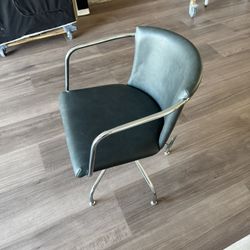 NEW Green Leather Modern Desk Chair