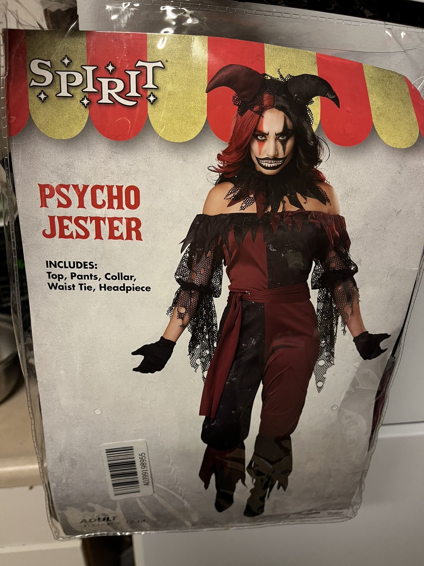 Spirit Halloween Woman’s Psycho Jester Costume