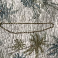 14k Gold Plated Silver Chain
