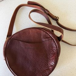 Portland Leather Circle Crossbody Bag