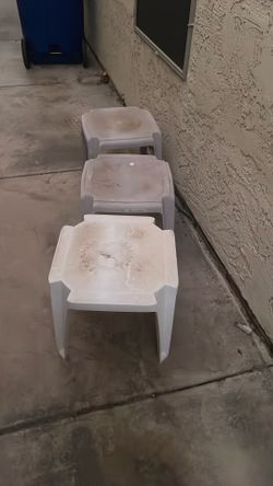 3 Small Patio Side Tables