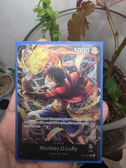 One Piece Card Game ST14 - 001 Monkey.D.Luffy "Leader" NM Alt Art Foil ENG