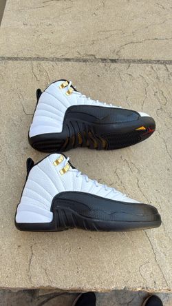 New Nike air Jordan 12 retro white black taxi Youth 3.5y, Women’s 5