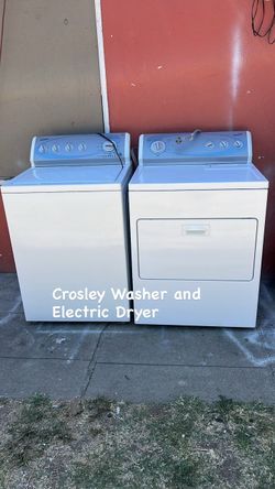WASHER AND ELECTRIC DRYER