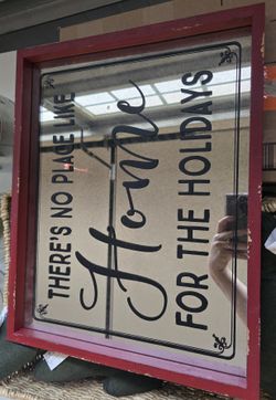 Vintage Theres No Place Like Home For The Holidays Mirror