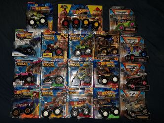 Hot wheels monster truck lot