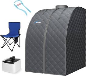 TOREAD Single Personal Steam Sauna Spa Portable Folding Steam Sauna with 1000W&2.6L steam Generator, Person Sauna Tent for Relaxation, Fast Heating in