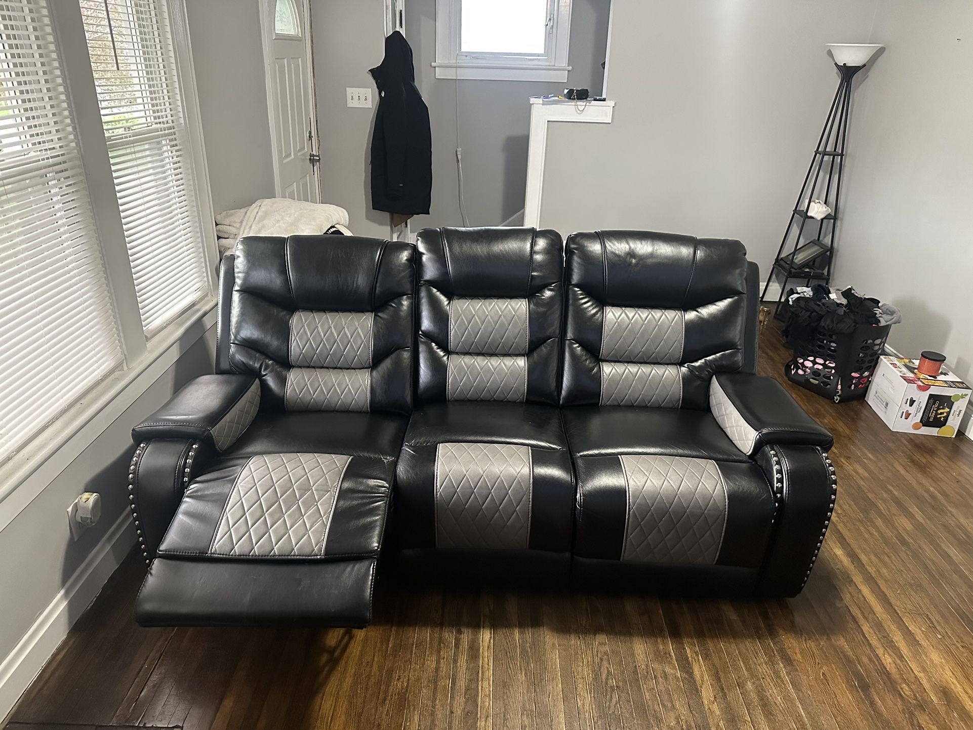 Leather Couch - Black