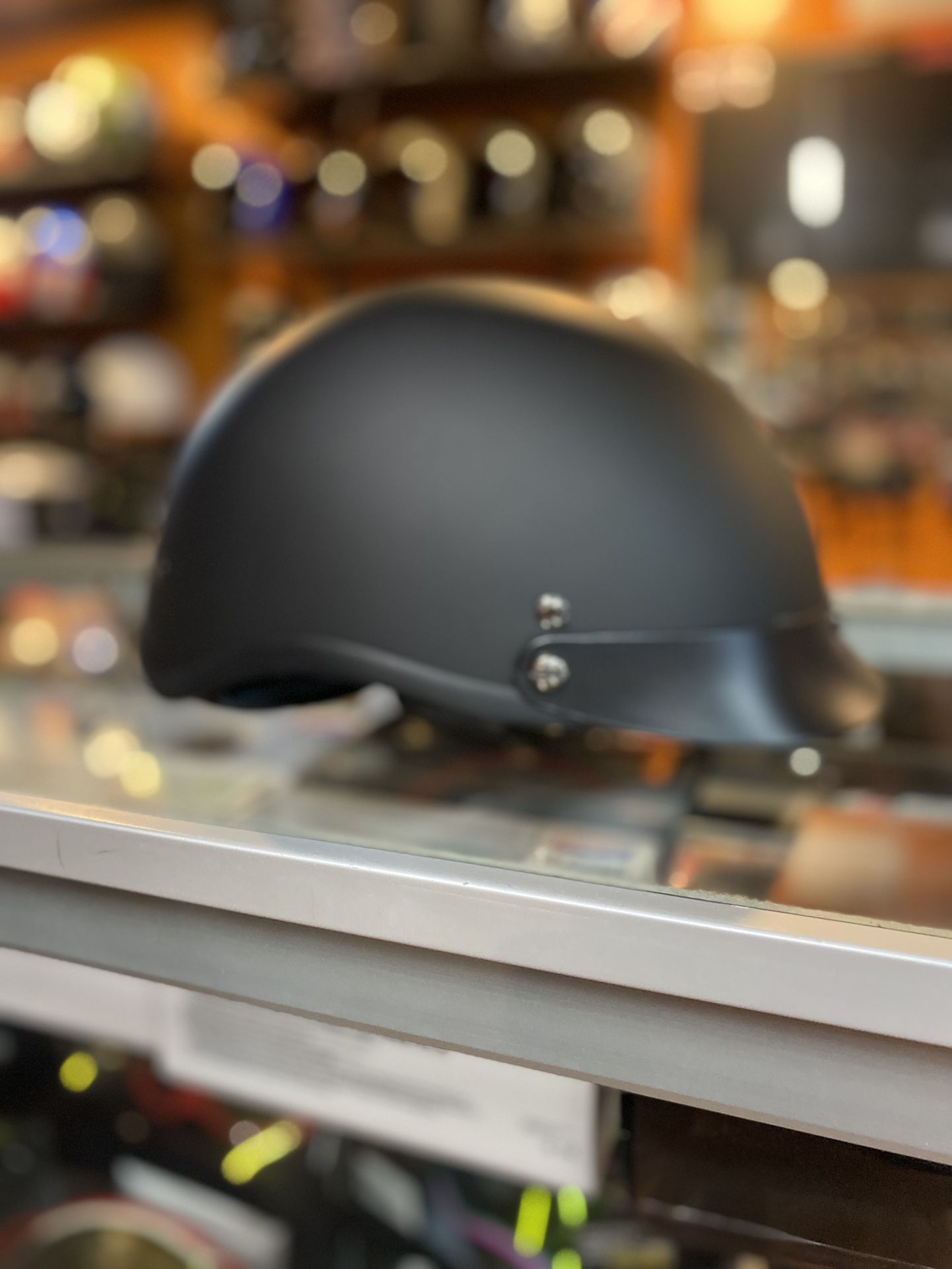 Motorcycle Half Helmet New Dot Flat Black $40 On Sale 