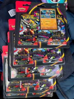 [Binacle] 3-Pack Blister Pitch Black ME05 Pokemon. 5 Sets.