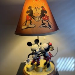 Mickey And Minnie Mouse Limited Edition Lamp Numbered