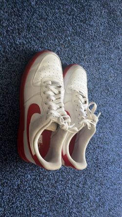 White and red Air Force 1