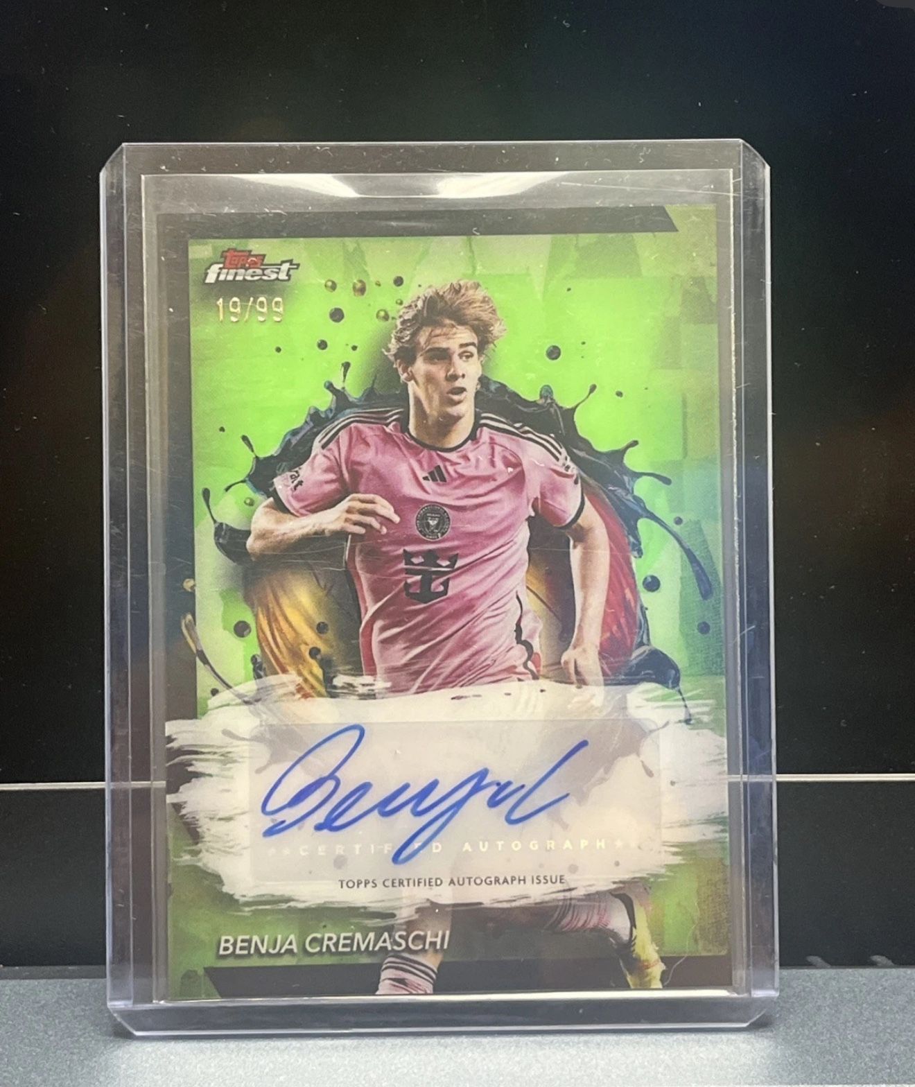 2024 Topps Finest MLS Benja Cremaschi Green Refractor Auto /99 #BA-BC