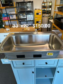 New Kohler Verse 33”x22” Drop-in Single Bowl 18 Gauge Stainless Kitchen Sink with 4 Faucet Holes