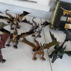 Vintage 2002 Mega Bloks Dragons Lot (Rare Dragons) Please Read Description 