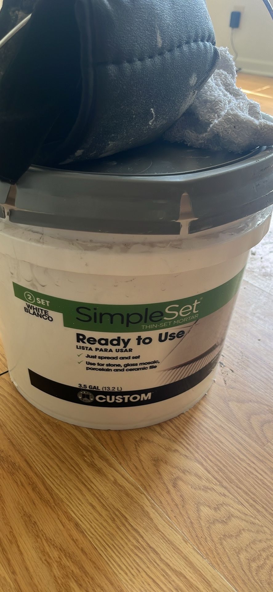 3.5 gal SimpleSet grout (white)