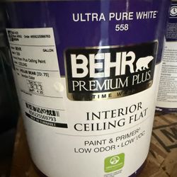 Behr Premium Plus Interior Flat Ceiling Paint  3 Gallons