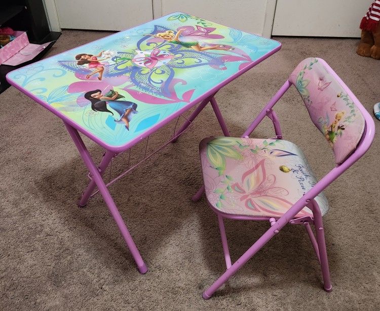 Girl Folding Desk and Chair 
